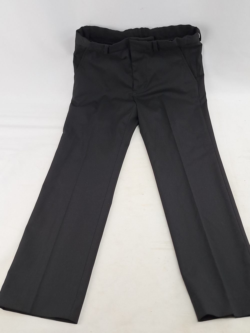 Black Boys Dress Pants Elastic Waist Pull On Formal Slacks Pants Size 8 Regular